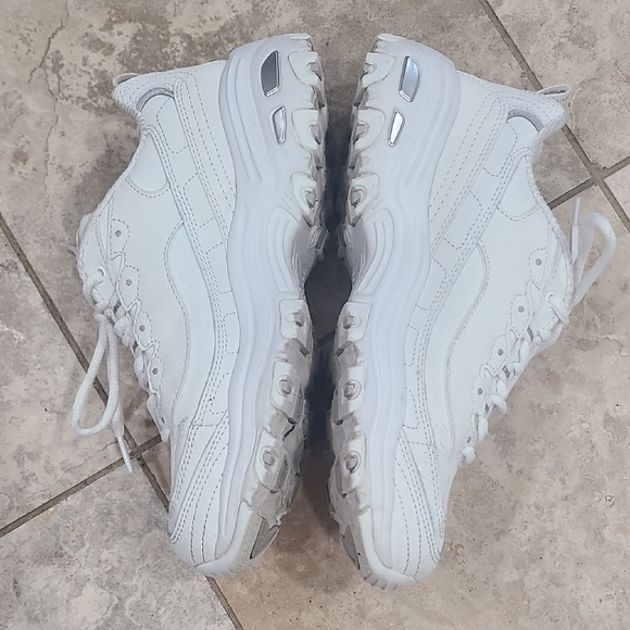 Skechers White Memory Foam Sneakers - Picture 4 of 10